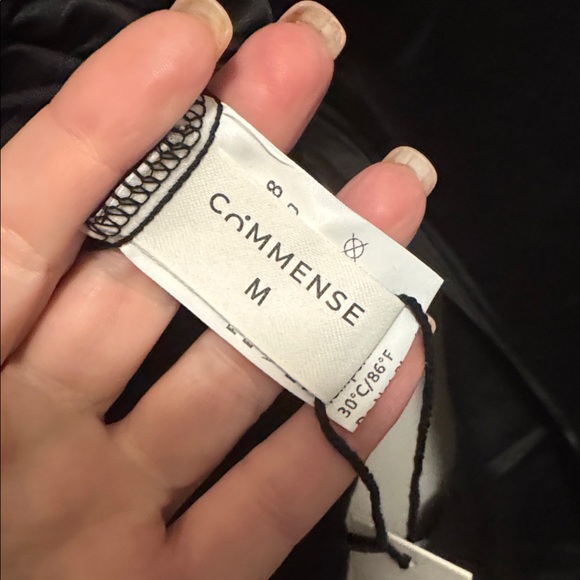 Commense Black Satin Bodysuit Medium - Picture 6 of 9